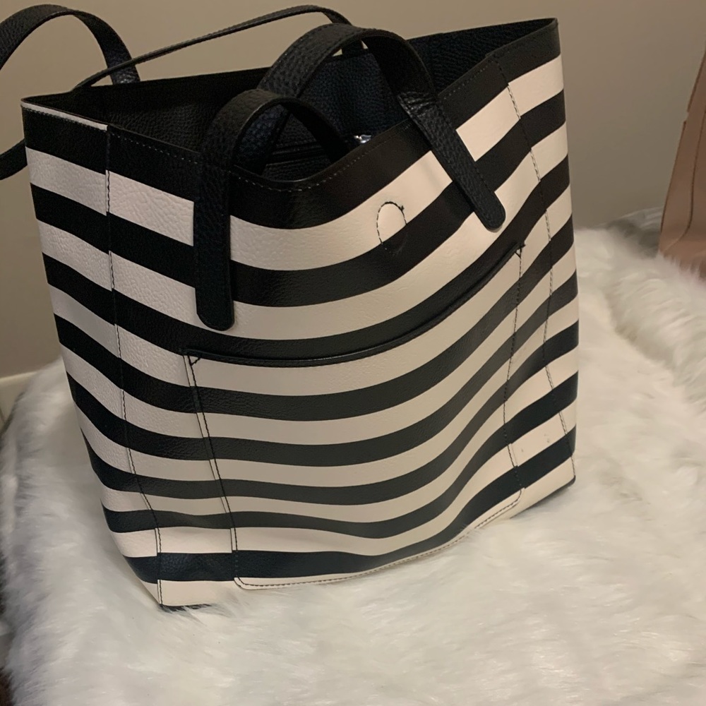 Stripe tote bag